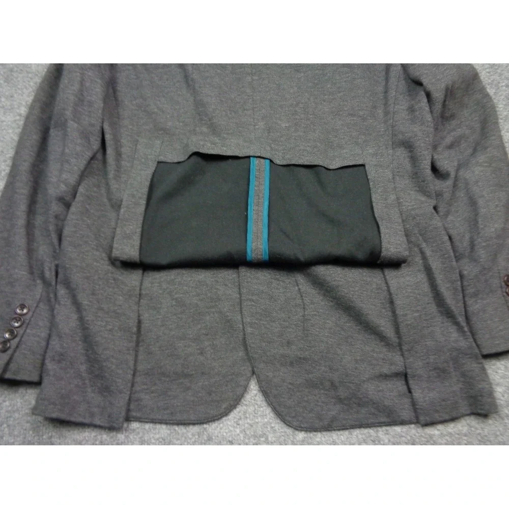 Bonobos Blazer Mens 42R Gray Lanificio Fortex Cotton Sport Coat Slim Fit Jacket